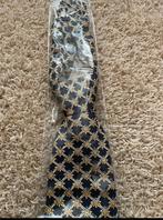 ECT container terminal stropdas zwart-goud al geknoopt nieuw, Ophalen of Verzenden, Nieuw, Zwart, Met patroon