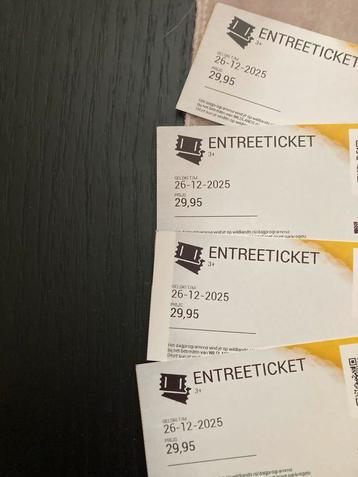 4 toegangstickets wildlands Emmen beschikbaar voor biedingen