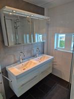 Badmeubel wit 2 lade en 2 spiegelkasten V&B + Primabad, Ophalen, Gebruikt, 100 tot 150 cm, 100 tot 150 cm