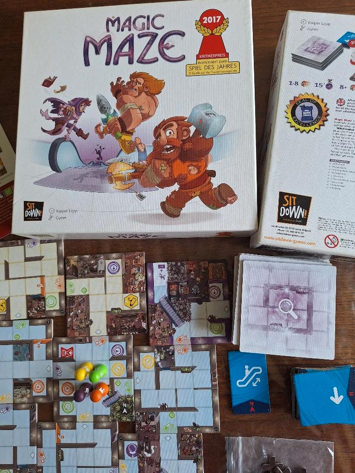 Magic maze bordspel, Hobby en Vrije tijd, Gezelschapsspellen | Bordspellen, Zo goed als nieuw, Vijf spelers of meer, Ophalen of Verzenden