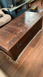 Donkere salontafel, Ophalen, Gebruikt, 100 tot 150 cm, Koloniaal