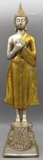 Staande Boeddha Brons beeld Bicolor – Uniek uit Thailand, Huis en Inrichting, Woonaccessoires | Boeddhabeelden, N.v.t. (Particulier)