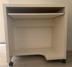Witte bureau, Ophalen, Met wielen, Gebruikt, Bureau