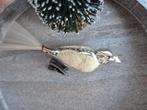 Vintage kerstbal vogel op clip 580, Diversen, Kerst, *, Gebruikt, *, Ophalen of Verzenden