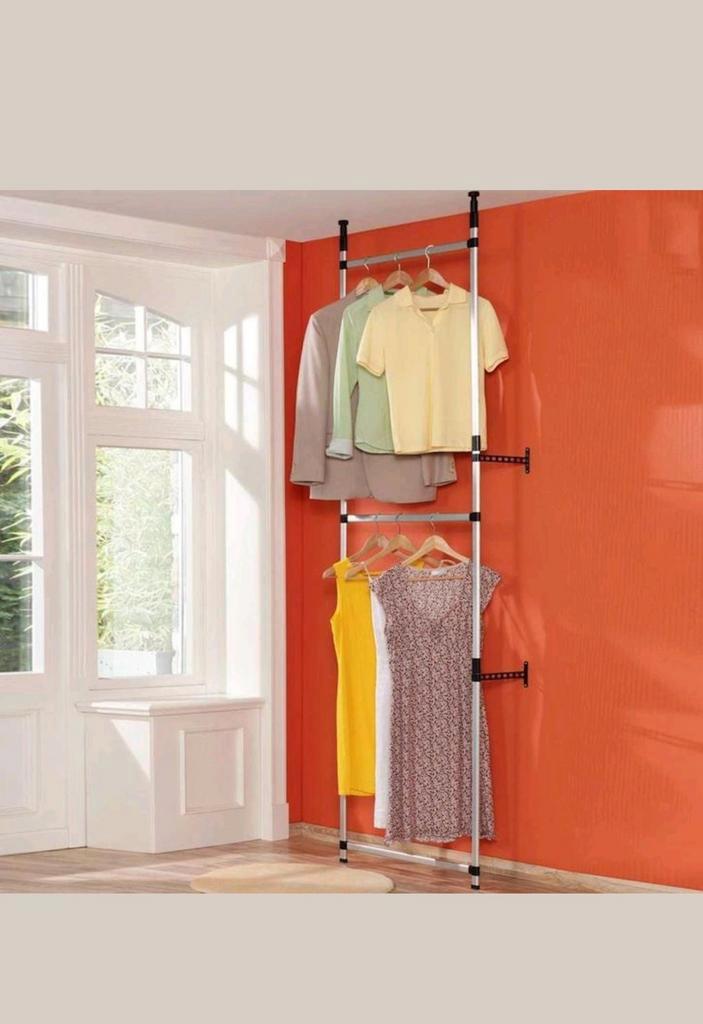 Open (telescopische) kledingkast met stangen, Huis en Inrichting, Kasten | Kledingkasten, Ophalen