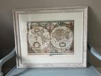 Antieke Wereldkaart Ingelijst - Prachtstuk!, Ophalen of Verzenden