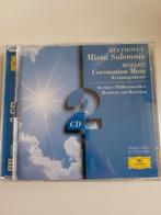 Beethoven & Mozart - Missa Solemnis & Kronungsmesse - 2cd, Ophalen of Verzenden, Classicisme, Zo goed als nieuw, Vocaal