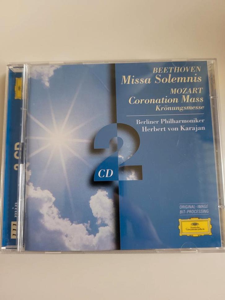 Beethoven & Mozart - Missa Solemnis & Kronungsmesse - 2cd, Cd's en Dvd's, Cd's | Klassiek, Zo goed als nieuw, Vocaal, Classicisme