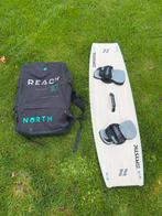 North Reach 10m2 Kite + North Atmos Board, Watersport en Boten, Kitesurfen, Gebruikt, Kitesurf-set, Twintip, 10 m²