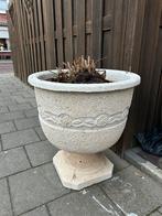 Mooie stenen plantenpot voor de tuin, Ophalen, Gebruikt, 40 cm of meer, Rond