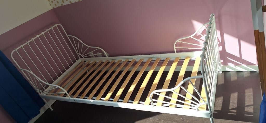 Ikea meegroei bed wit 80x200, Kinderen en Baby's, Kinderkamer | Bedden, Ophalen of Verzenden, Zo goed als nieuw, 180 cm of meer