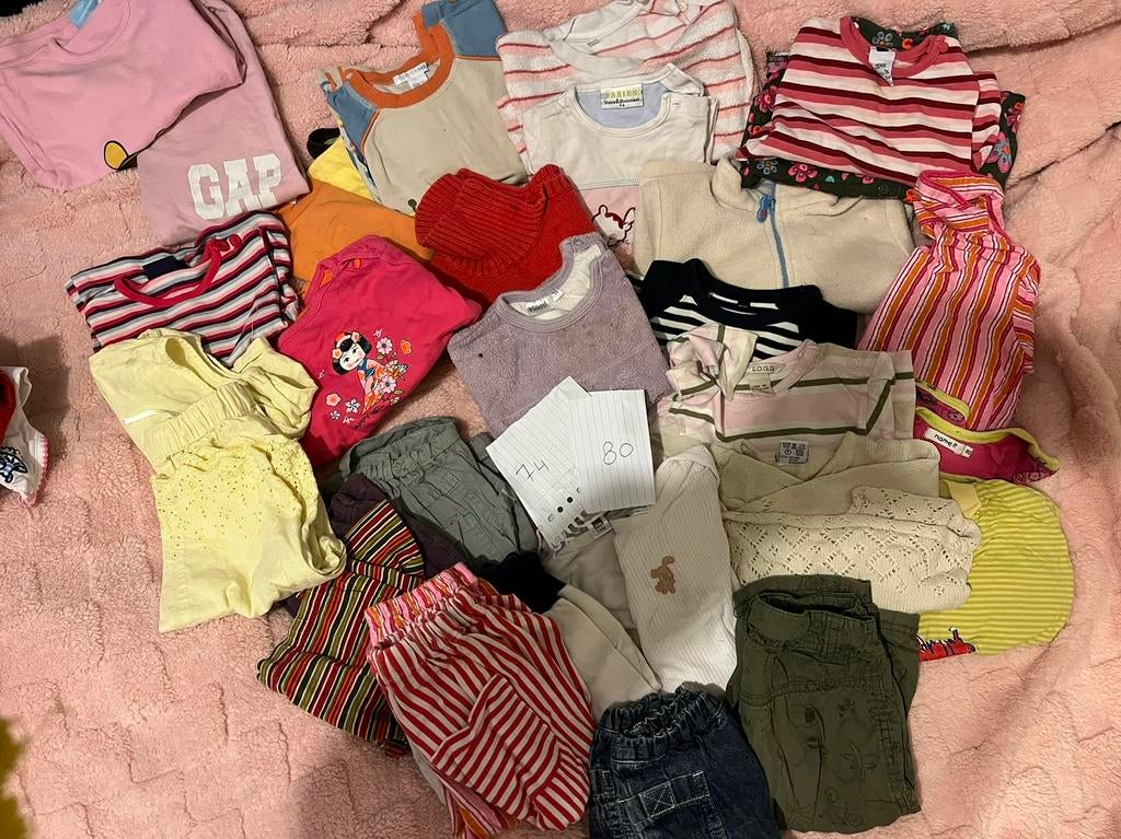 Baby meisjes kleding partij maat 74-80, Ophalen of Verzenden, Zo goed als nieuw