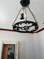 Zelf gemaakte ijzeren lamp, Ophalen, Overige materialen, Vintage, Zo goed als nieuw
