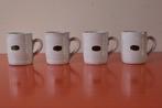 Set van 4 retro vintage jaren 50 / 60 mokken - Het ovenhuis, Ophalen of Verzenden, Zo goed als nieuw, Effen, Kop(pen) en/of Schotel(s)