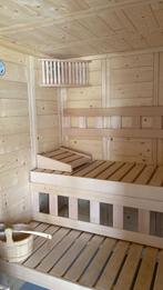 Binnensauna 2.20x 2.20, Sport en Fitness, Sauna, Ophalen, Gebruikt, Fins of Traditioneel, Complete sauna