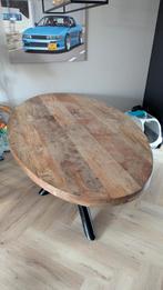 Ovale Tafel van Massief Mangohout, Huis en Inrichting, Tafels | Eettafels, Ophalen, 100 tot 150 cm, 200 cm of meer, Zo goed als nieuw