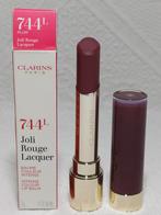 Clarins Joli Rouge Lacquer Lipstick 744L Plum, Lippen, Verzenden, Paars, Nieuw