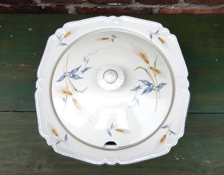 Vintage porseleinen dekschaal / soepterrine, Antiek en Kunst, Antiek | Keramiek en Aardewerk, Ophalen of Verzenden