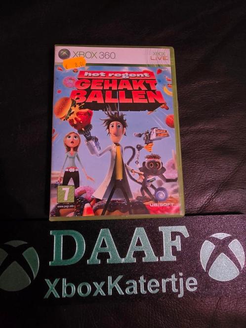 Het regent gehaktballen - xbox 360, Spelcomputers en Games, Games | Xbox 360, Zo goed als nieuw, 1 speler, Vanaf 3 jaar, Ophalen of Verzenden