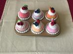 6 gehaakte cupcakes in vorm, Hobby en Vrije tijd, Ophalen of Verzenden, Nieuw, Haken, Naald