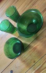 💐ARCOROC SERVIESDELEN GROEN 4 STUKS, Ophalen of Verzenden, Overige stijlen, Porselein, Schaal of Schalen