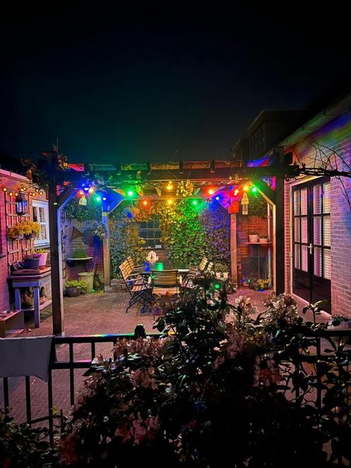 Sfeerverlichting 17 meter 19 led lampen., Huis en Inrichting, Lampen | Hanglampen, Nieuw, Minder dan 50 cm, Kunststof, Ophalen of Verzenden