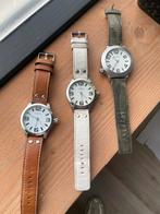 3 OOZOO Horloges - Zo goed als nieuw!, Overige merken, Leer, Staal, Polshorloge