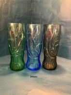 Set van 3 Coca-Cola Glazen, Huis en Inrichting, Keuken | Servies, Glas of Glazen, Gebruikt, Ophalen of Verzenden, Glas
