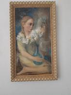 Maurice Felbier Schilderij Bloemenmeisje, Antiek en Kunst, Kunst | Schilderijen | Klassiek, Ophalen