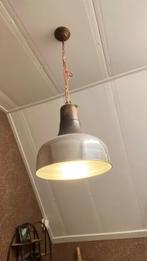 2 hanglampen zilver/ koper, Ophalen, Gebruikt, Metaal, Minder dan 50 cm
