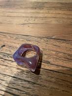 Paarse Ring, Sieraden, Tassen en Uiterlijk, Ringen, 18 tot 19, Kunststof, Gebruikt, Paars