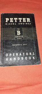 Petter B diesel bedienings handleiding stationaire motor, Ophalen of Verzenden, Gebruikt, Overige providers
