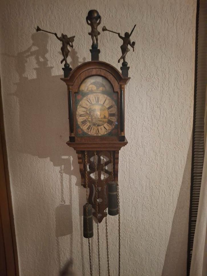 Antieke Friese Stoelklok, Antiek en Kunst, Antiek | Klokken, Ophalen of Verzenden