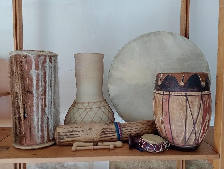 6 ritme instrumenten / percussie instrumenten, Muziek en Instrumenten, Overige Muziek en Instrumenten, Gebruikt, Ophalen