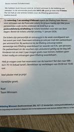 Efteling kaartjes voor zondag 8 februari, Drie personen of meer, Ticket of Toegangskaart