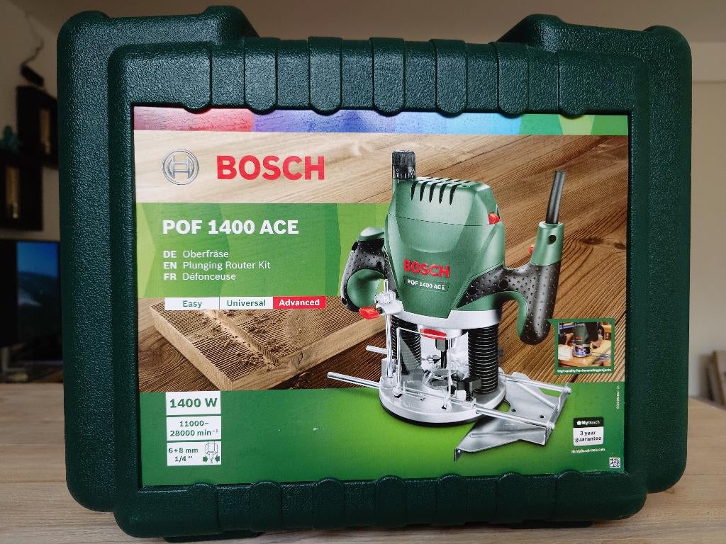 TE KOOP: Bosch POF 1400 ACE Bovenfrees - 650 W, Ophalen, Nieuw, Bovenfrees, Bosch