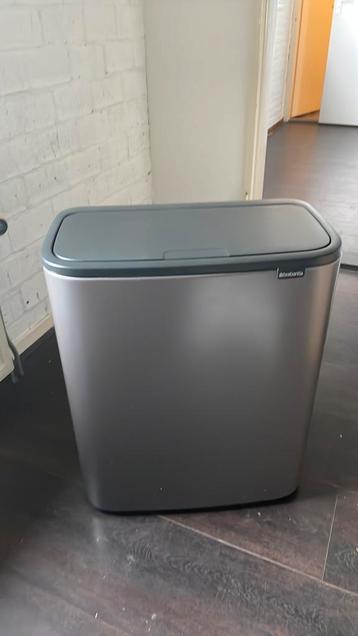 Brabantia Duo Prullenbak kleur platinum beschikbaar voor biedingen