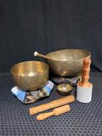 Handgemaakte Klankschalen Set - Meditatie & Healing, Muziek en Instrumenten, Klankschaal, Ophalen of Verzenden, Zo goed als nieuw