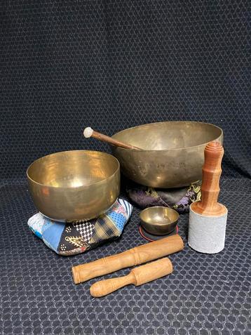 Handgemaakte Klankschalen Set - Meditatie & Healing beschikbaar voor biedingen