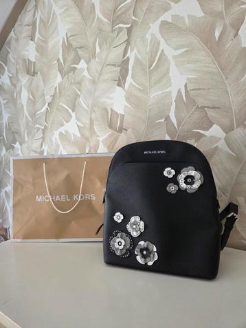 MICHAEL KORS LEREN RUGZAK...met bloemen...UNIEK MODELLETJE! beschikbaar voor biedingen