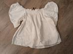 H&M White Puff Sleeve Blouse – Size M (Pre-loved, Great C, Maat 38/40 (M), H&M, Wit, Ophalen of Verzenden