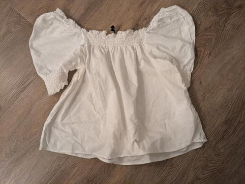 H&M White Puff Sleeve Blouse – Size M (Pre-loved, Great C, Kleding | Dames, Blouses en Tunieken, Gedragen, Maat 38/40 (M), Wit