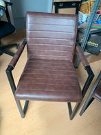 4 4x eetkamer stoelen cognac, Huis en Inrichting, Stoelen, Ophalen, Zo goed als nieuw, Bruin, Vier