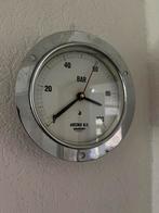 Manometer omgebouwd tot klok. Avedko NV Dordrecht, Ophalen of Verzenden, Zo goed als nieuw, Wandklok