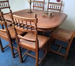 Franse Eethoek met 6 Stoelen, Huis en Inrichting, Complete eetkamers, Ophalen of Verzenden, Gebruikt, Frans, 6 tot 8 stoelen