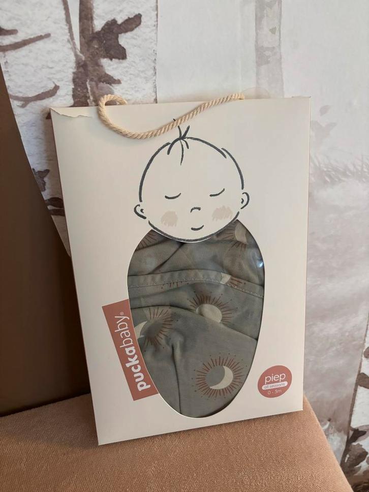 Puckababy Piep Inbakerdoek 0-3m, Kinderen en Baby's, Babydragers en Draagdoeken, Zo goed als nieuw, Overige typen, Overige merken
