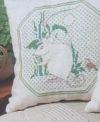 Borduurpatroon  Muis  op kussen  nr  9372, Verzenden, Nieuw, Handborduren, Patroon