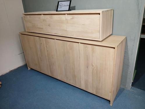 Massief eiken dressoir op maat leverbaar ook als tv-meubel, Huis en Inrichting, Kasten | Dressoirs, Nieuw, 150 tot 200 cm, 25 tot 50 cm