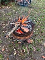Vuurkorf gemaakt van tractor velg, Ophalen, Gebruikt, Vuurkorf