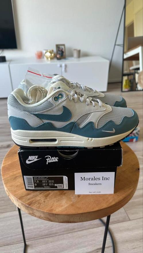 Nike Air Max 1 Patta Waves Noise Aqua (2021) EU 40.5 nieuw, Kleding | Heren, Schoenen, Ophalen of Verzenden